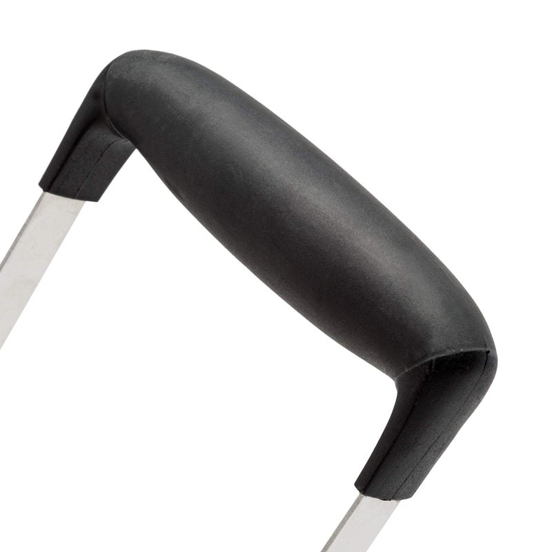 Cooking Light Heavy Duty Stainless Steel Masher, Broad and Ergonomic Horizontal, Fine Plate for Smooth Mashed Potatoes, Soft Grip and Non-Slip Handle, Black - Image 4